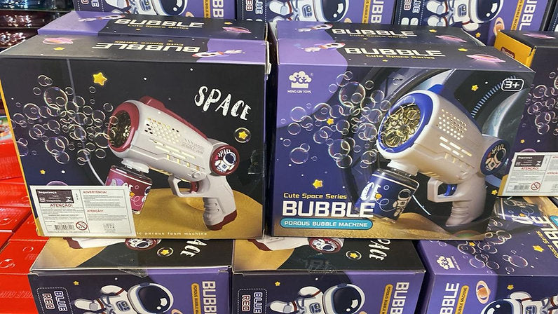 Maquina Lança Bolhas de Sabão Galaxy Bubble Brinquedo